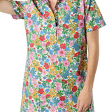 Ann Mashburn Short - Sleeved Popover Dress - Vermillion