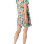 Ann Mashburn Short - Sleeved Popover Dress - Vermillion
