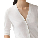 Ann Mashburn Short Sleeved Rosie V - neck Cardigan - Vermillion