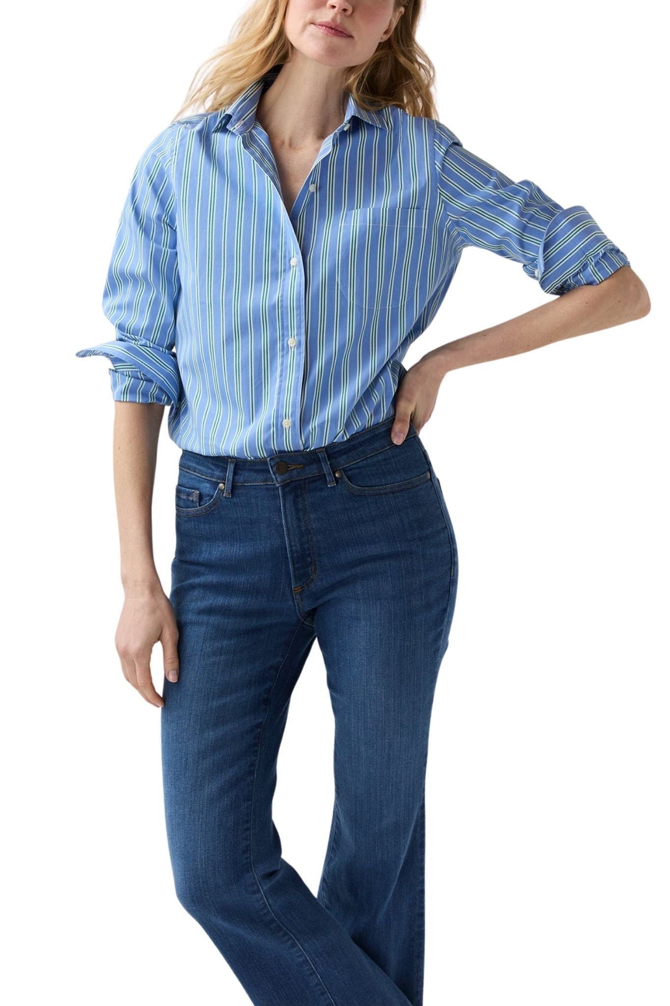 Ann Mashburn Sidney Shirt - Vermillion