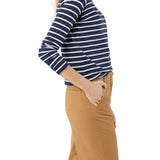 Ann Mashburn Turtleneck Tee - Vermillion