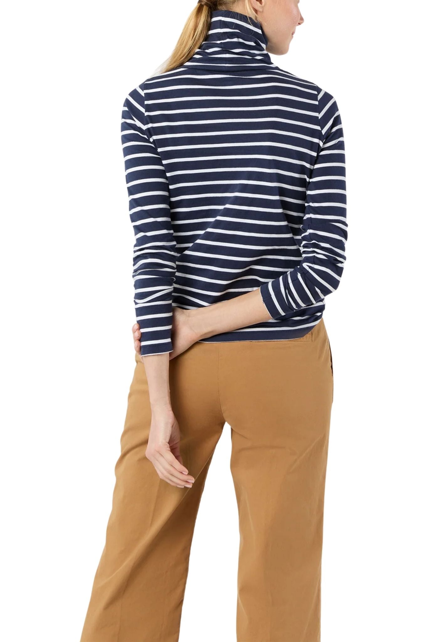 Ann Mashburn Turtleneck Tee - Vermillion