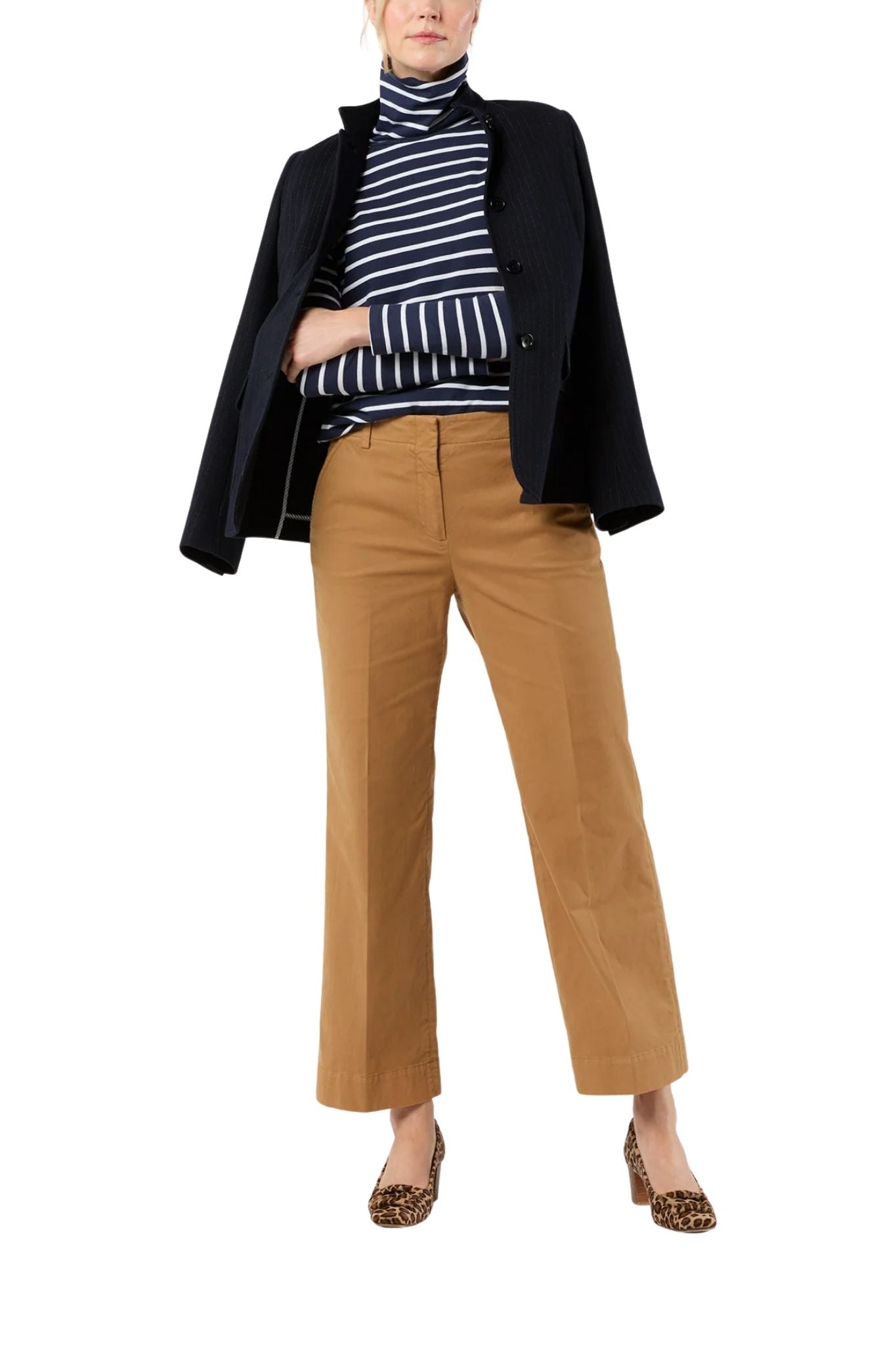 Ann Mashburn Turtleneck Tee - Vermillion