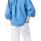 Ann Mashburn Victoria Blouse - Vermillion