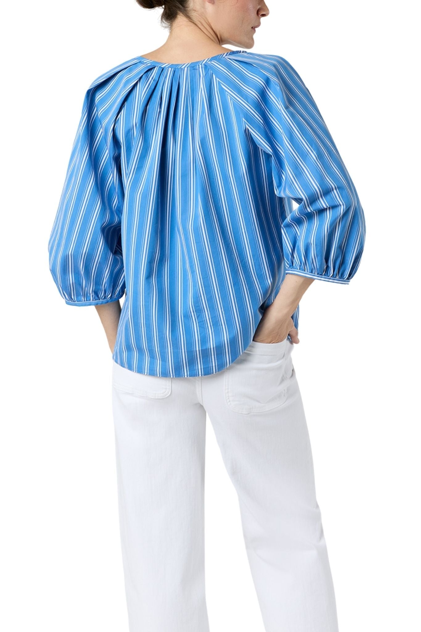Ann Mashburn Victoria Blouse - Vermillion