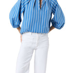 Ann Mashburn Victoria Blouse - Vermillion