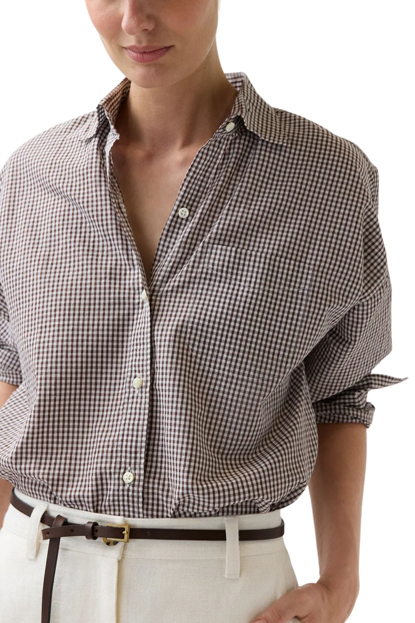 Ann Mashburn Weekender Shirt - Vermillion