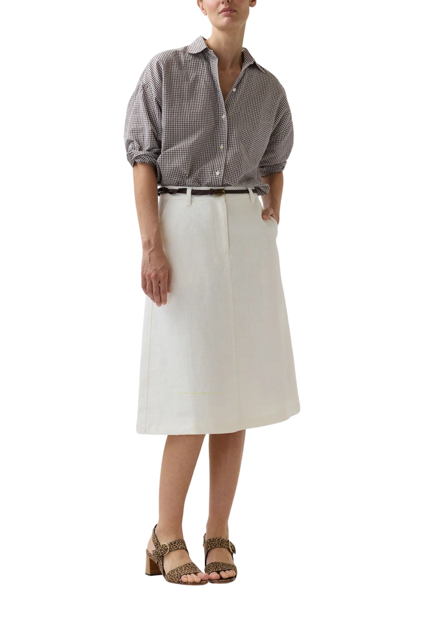 Ann Mashburn Weekender Shirt - Vermillion