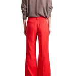 Apiece Apart Adi Wide Leg Trouser - Vermillion
