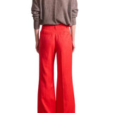 Apiece Apart Adi Wide Leg Trouser - Vermillion