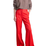 Apiece Apart Adi Wide Leg Trouser - Vermillion
