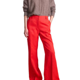 Apiece Apart Adi Wide Leg Trouser - Vermillion