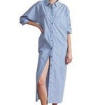 Apiece Apart Alameda Button Down Caftan - Vermillion