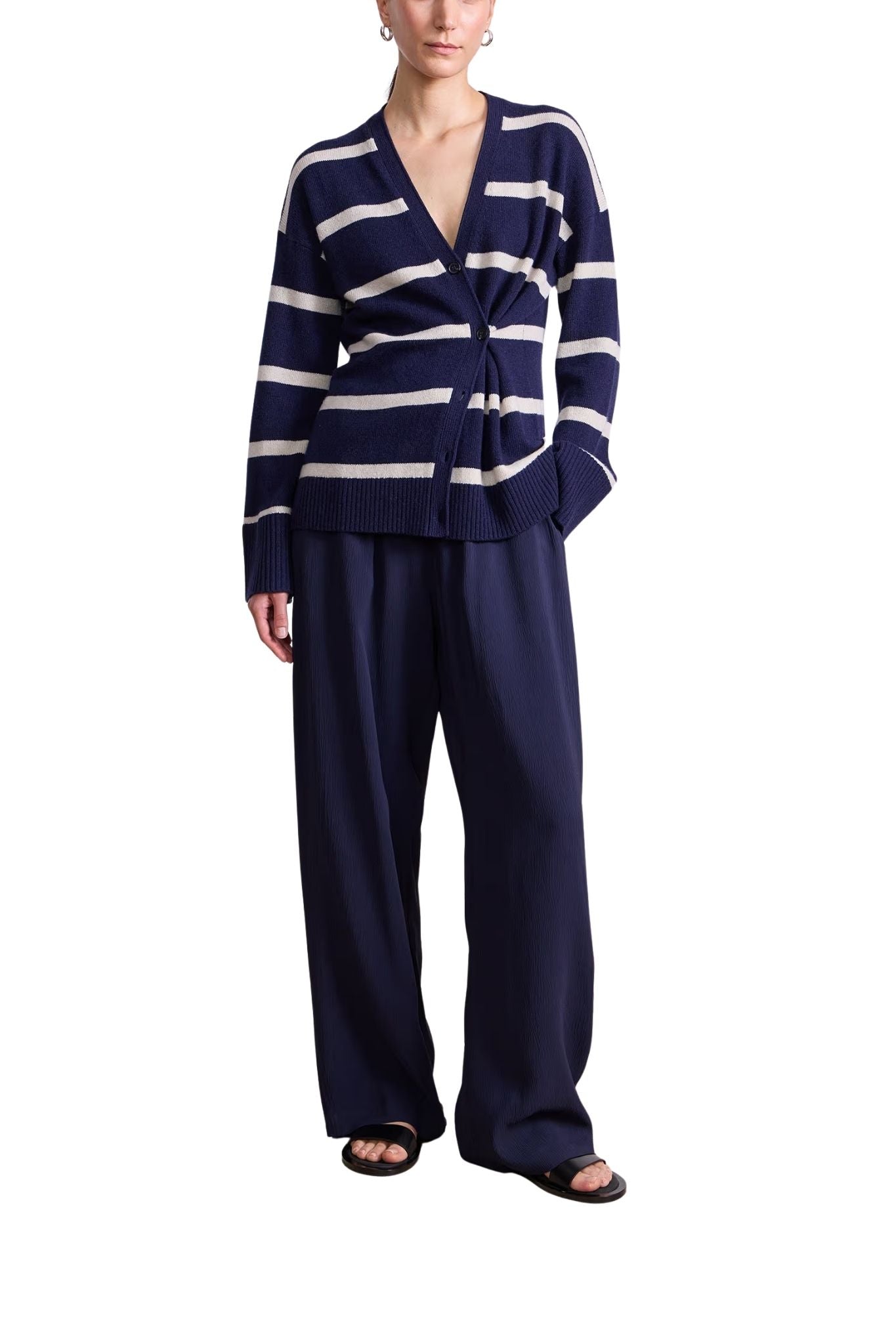 Apiece Apart Ana Wrap Cardigan - Vermillion