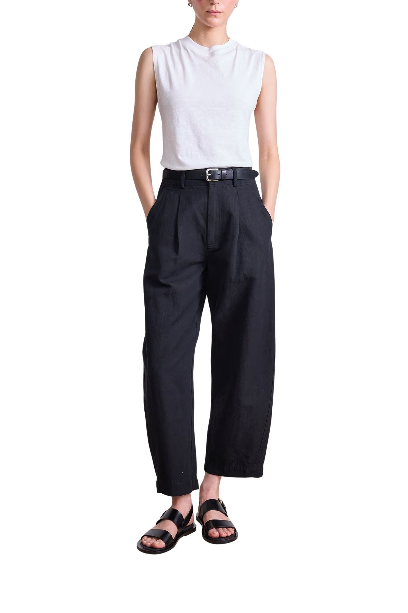 Apiece Apart Bari Crop Trouser - Vermillion