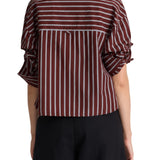 Apiece Apart Cropped Isolde Button Down - Vermillion