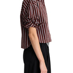Apiece Apart Cropped Isolde Button Down - Vermillion