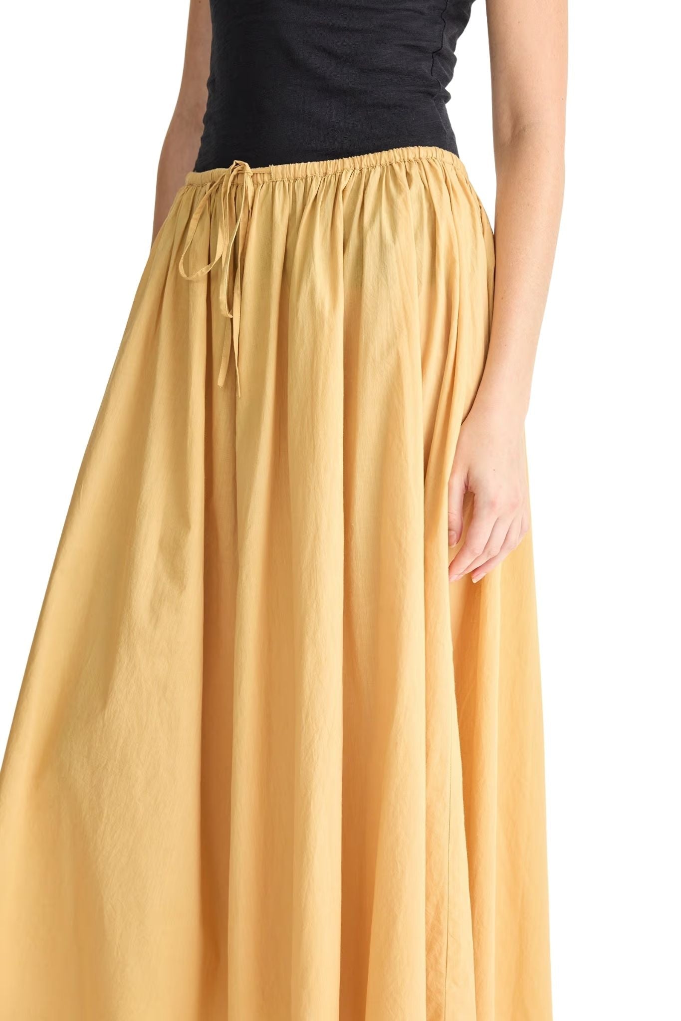 Apiece Apart Hanne Tie Maxi Skirt - Vermillion