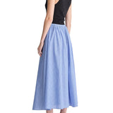 Apiece Apart Hanne Tie Maxi Skirt - Vermillion