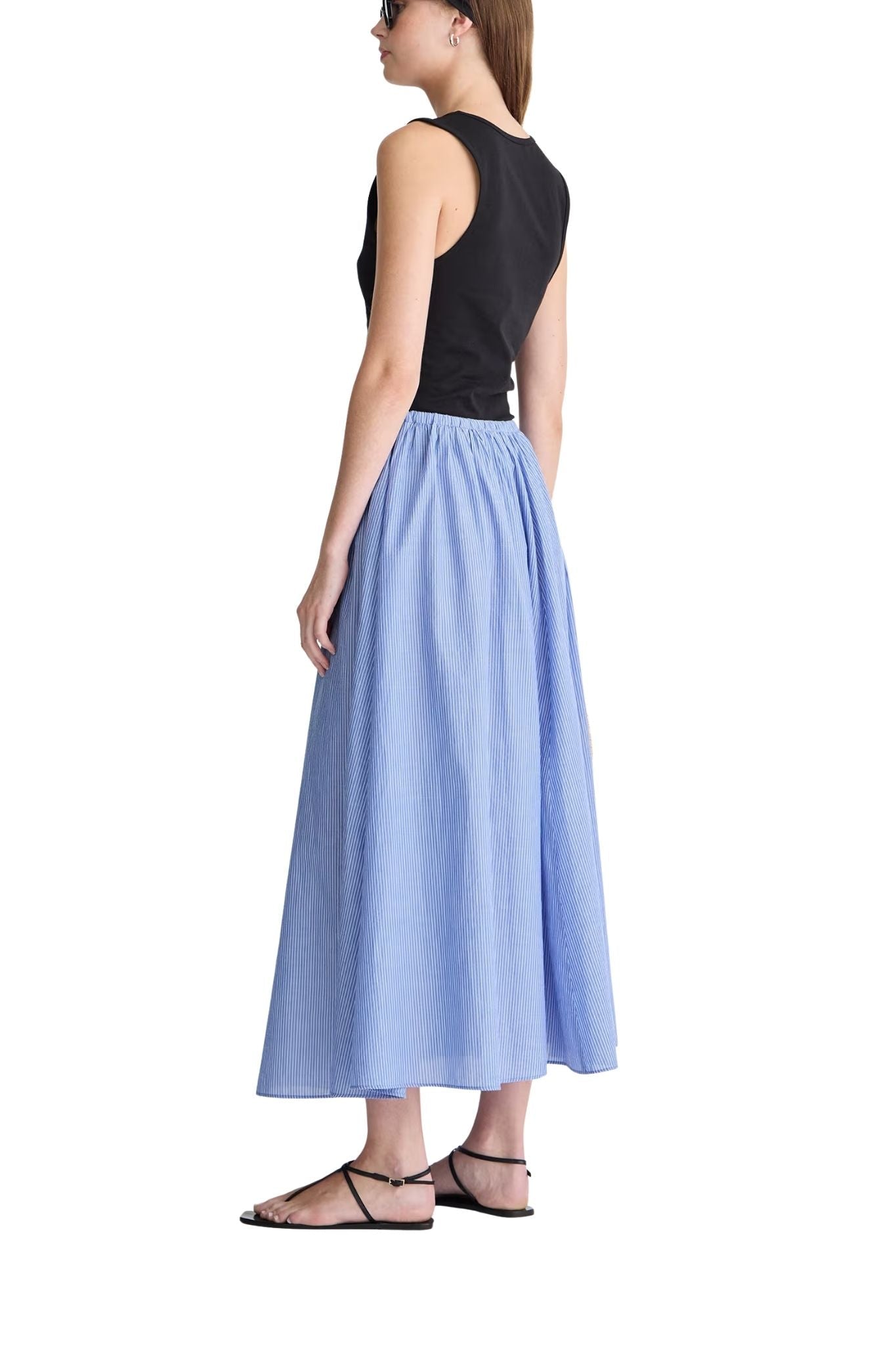 Apiece Apart Hanne Tie Maxi Skirt - Vermillion