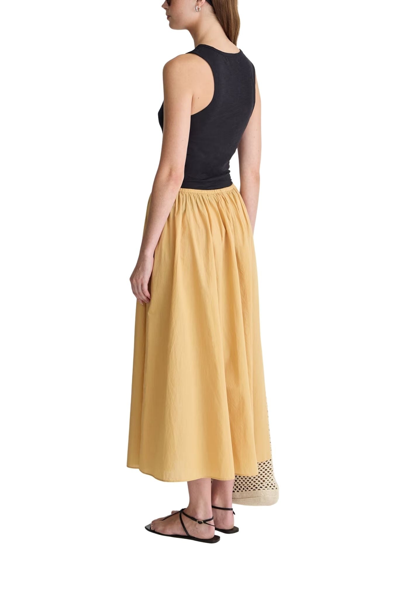 Apiece Apart Hanne Tie Maxi Skirt - Vermillion