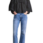 Apiece Apart Hazan Ruffle Top - Vermillion