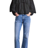 Apiece Apart Hazan Ruffle Top - Vermillion