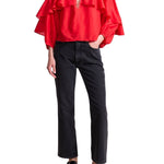 Apiece Apart Hazan Ruffle Top - Vermillion