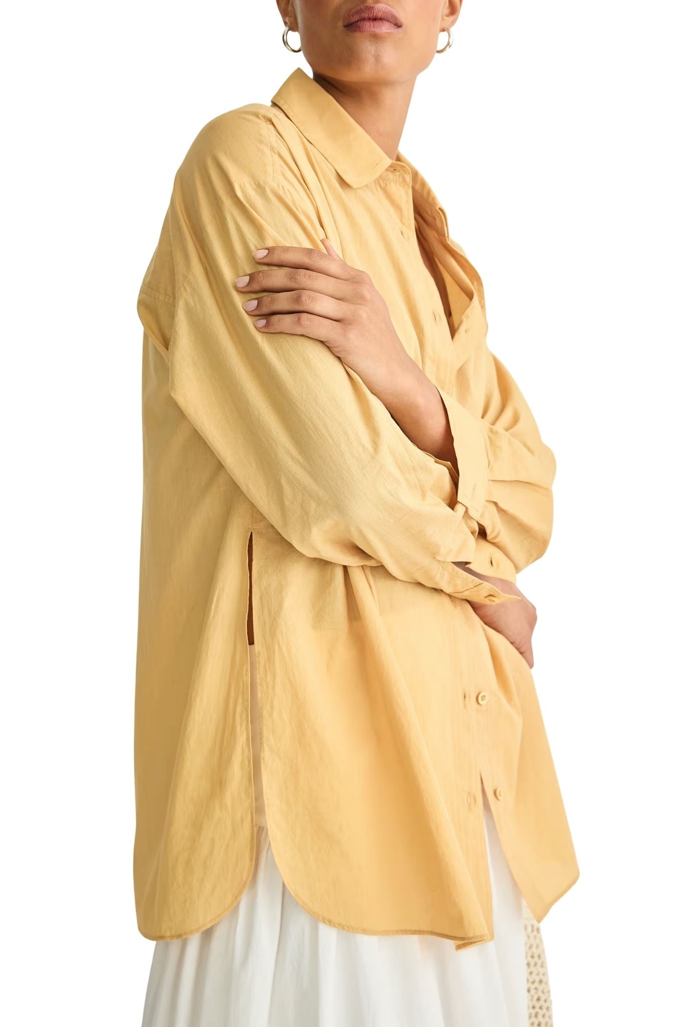 Apiece Apart Isolde Button Down - Vermillion