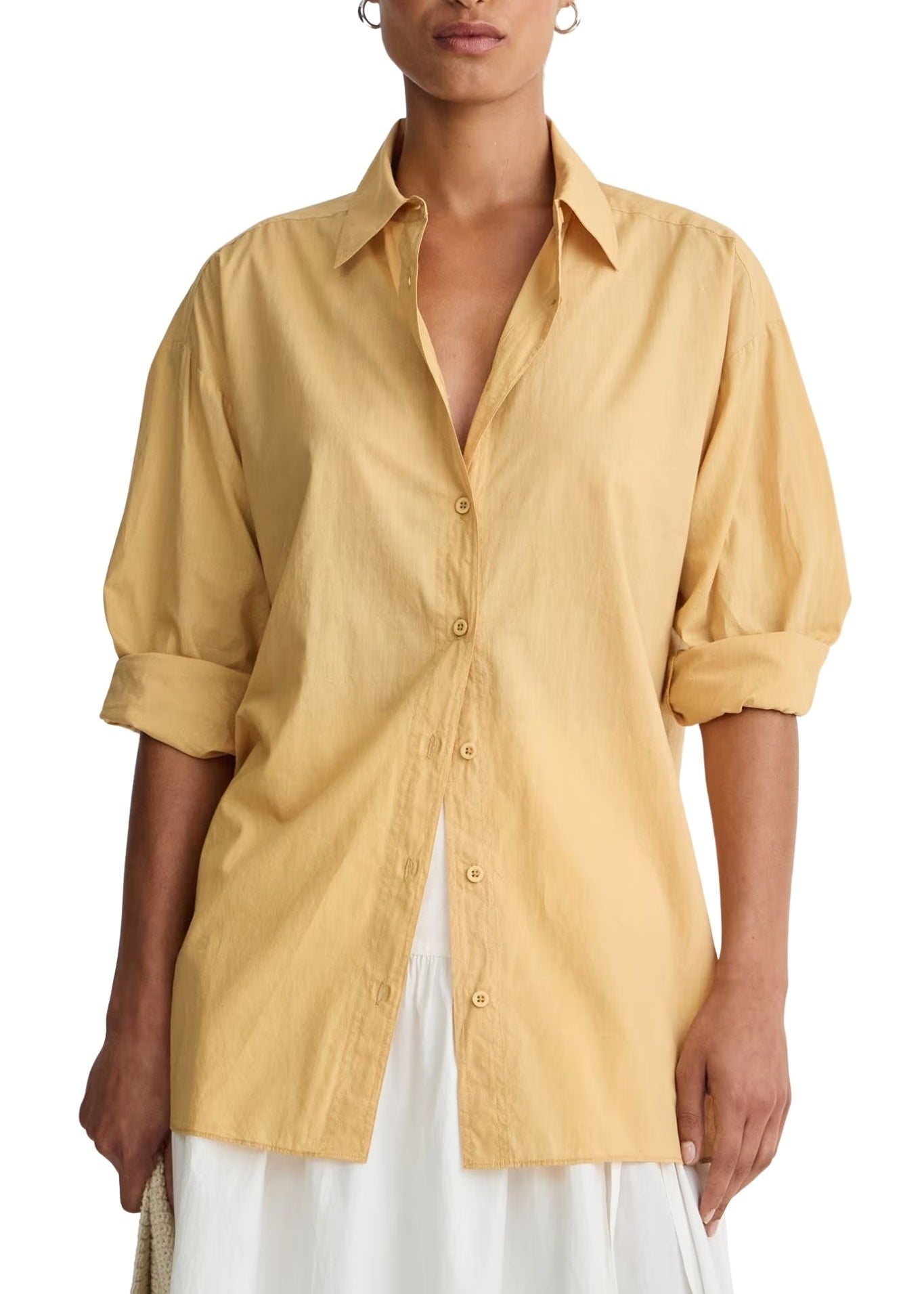 Apiece Apart Isolde Button Down - Vermillion