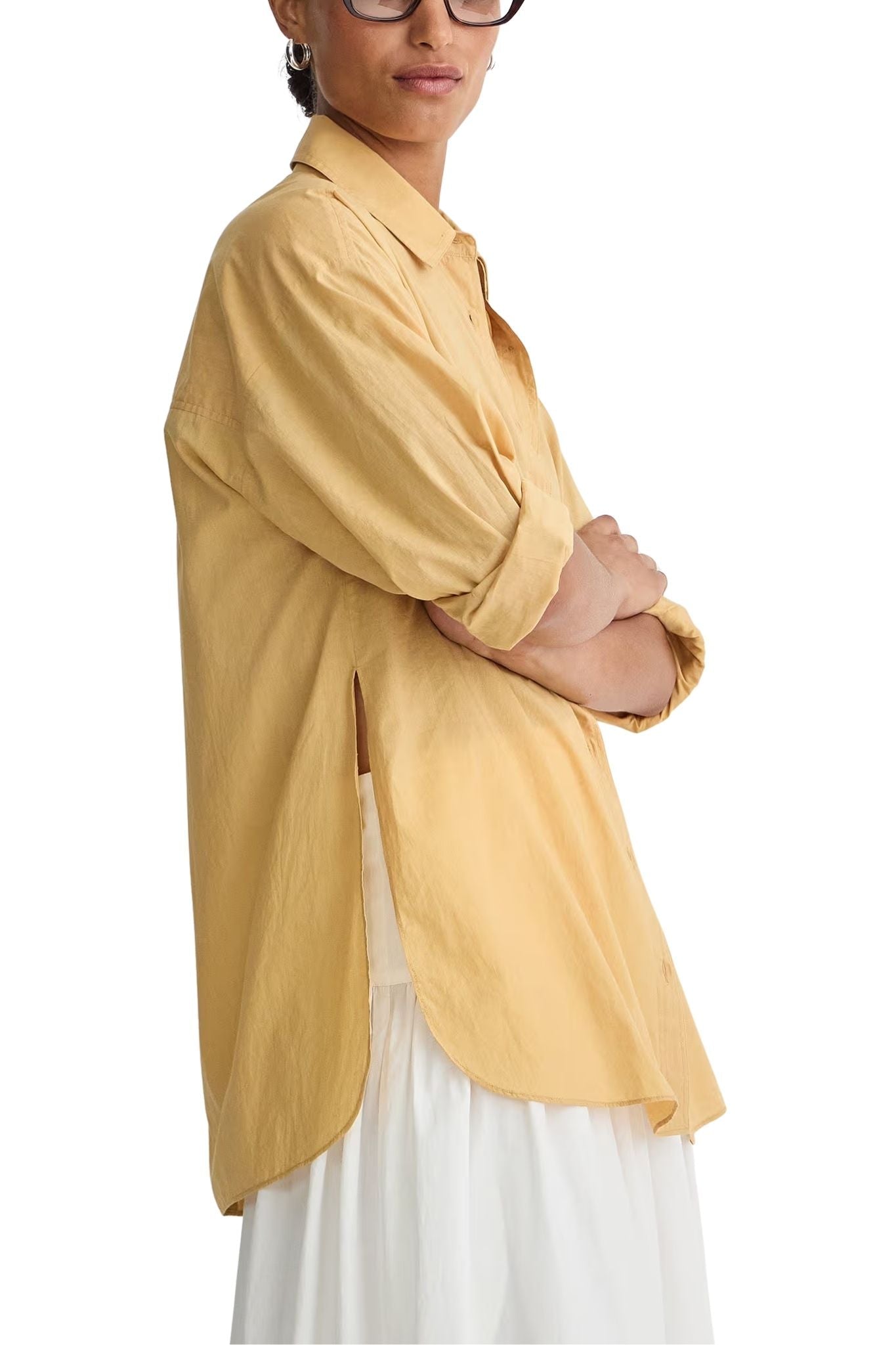 Apiece Apart Isolde Button Down - Vermillion