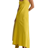 Apiece Apart Kasimira Bias Slip Dress Goldenrod - Vermillion