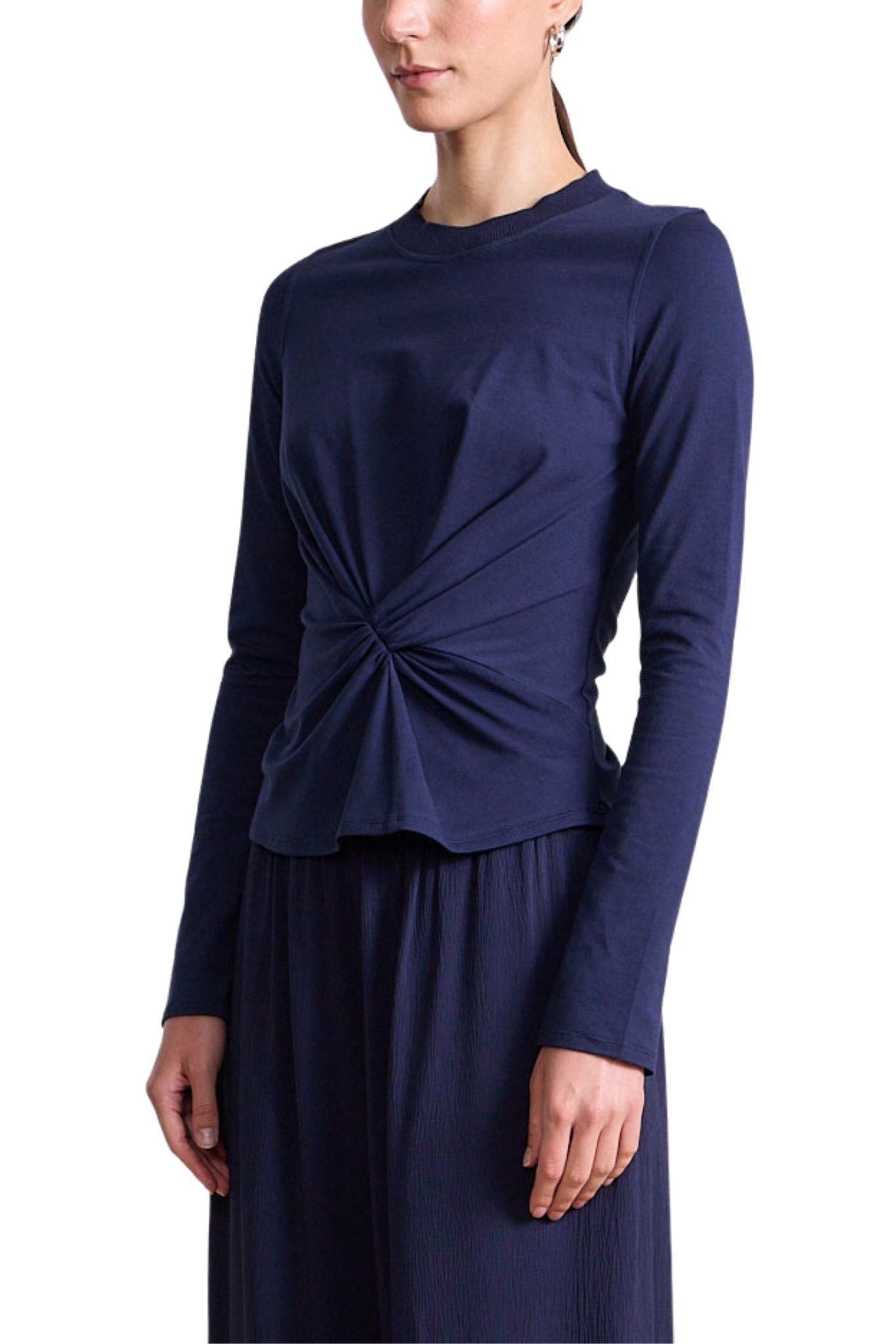 Apiece Apart Long Sleeve Volta Top - Vermillion