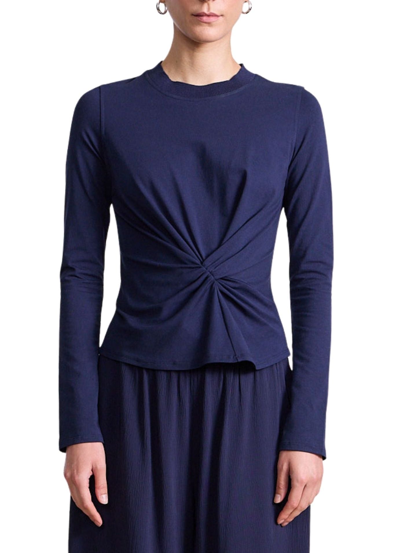 Apiece Apart Long Sleeve Volta Top - Vermillion