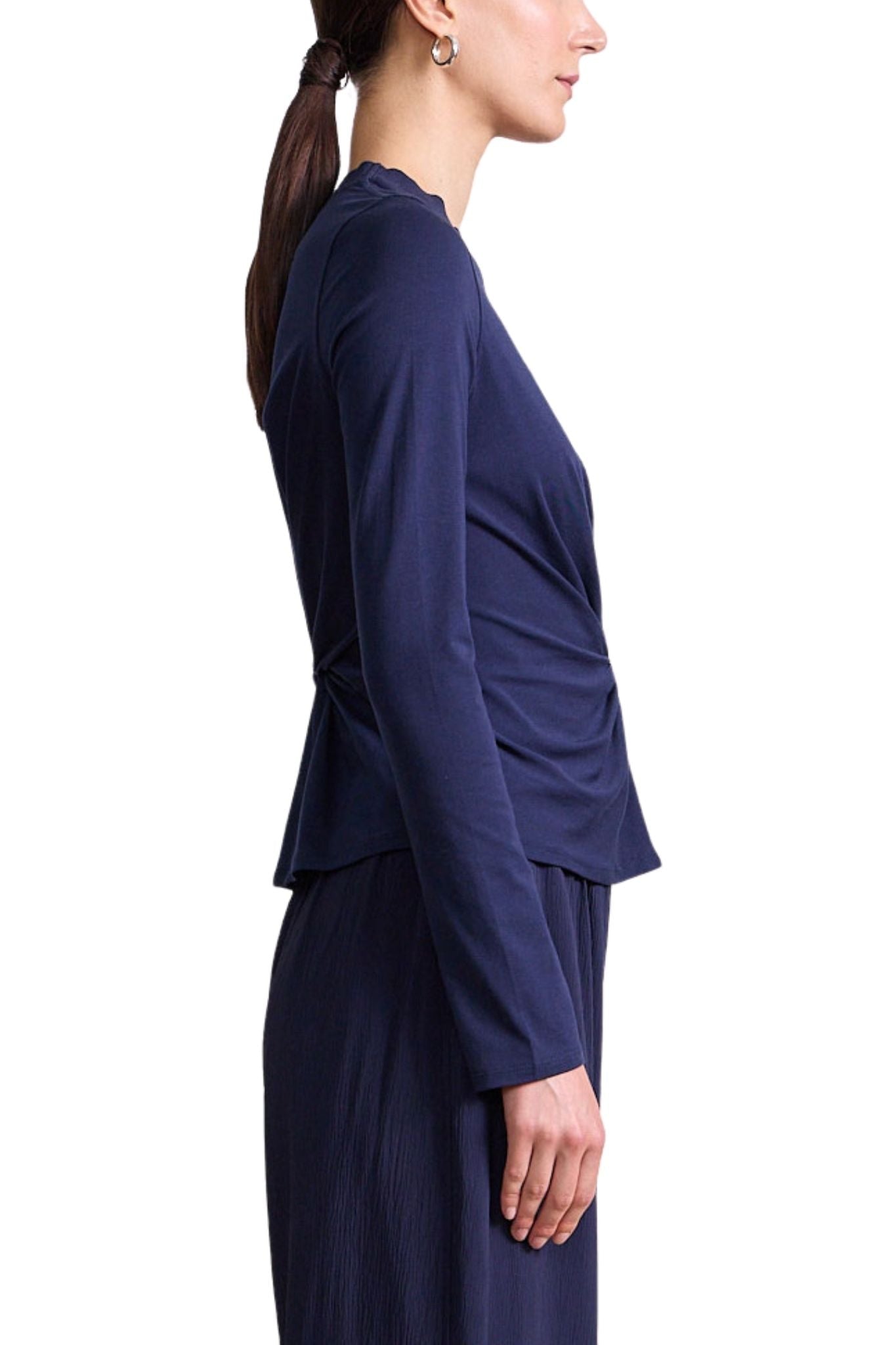 Apiece Apart Long Sleeve Volta Top - Vermillion