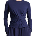 Apiece Apart Long Sleeve Volta Top - Vermillion