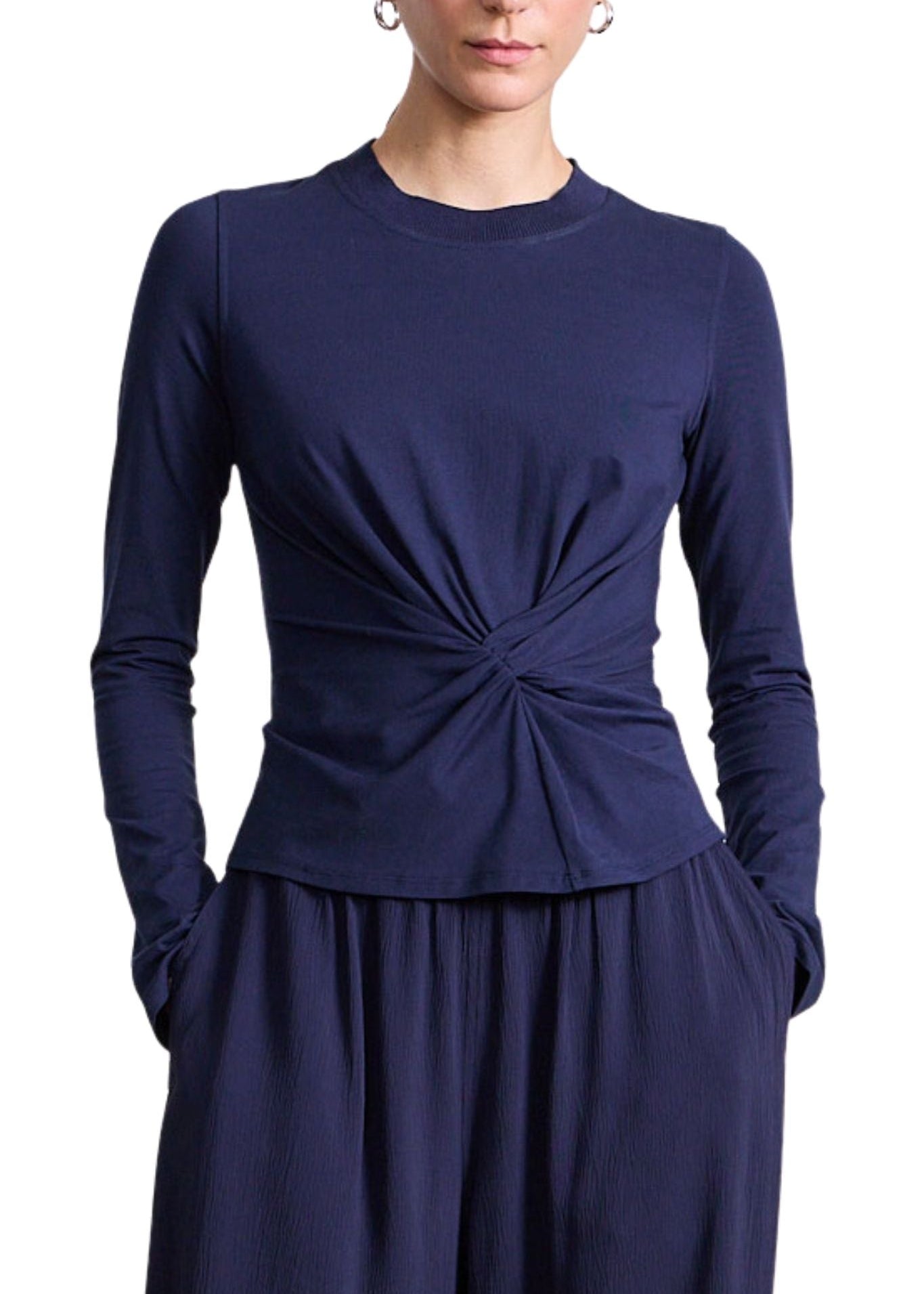 Apiece Apart Long Sleeve Volta Top - Vermillion