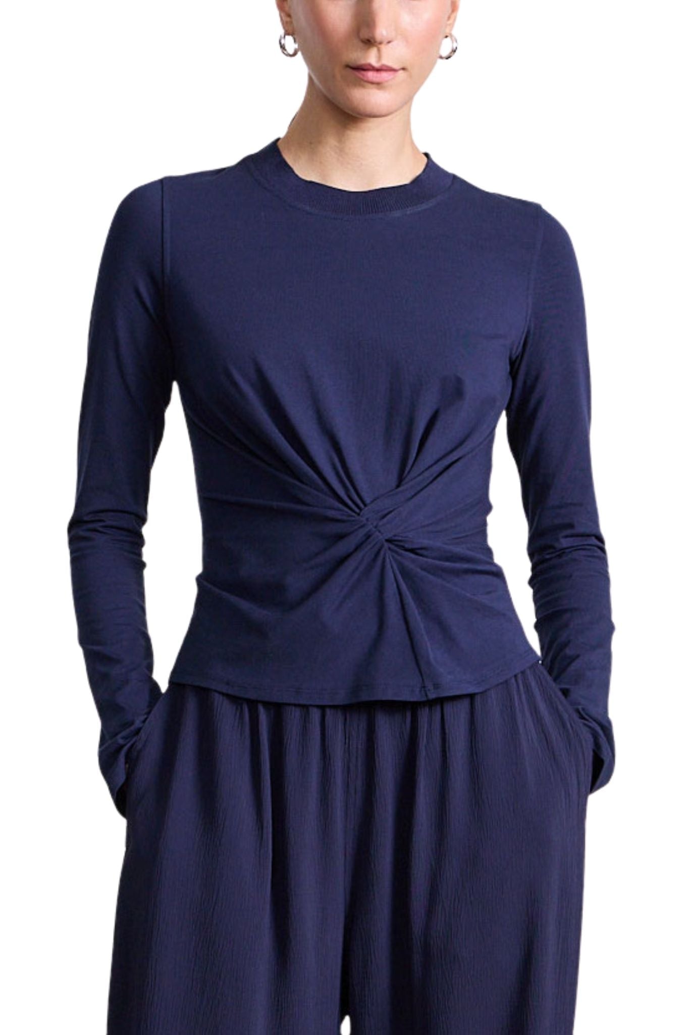 Apiece Apart Long Sleeve Volta Top - Vermillion