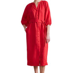 Apiece Apart Mitte Shift Dress - Vermillion