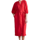 Apiece Apart Mitte Shift Dress - Vermillion