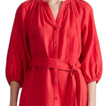 Apiece Apart Mitte Shift Dress - Vermillion