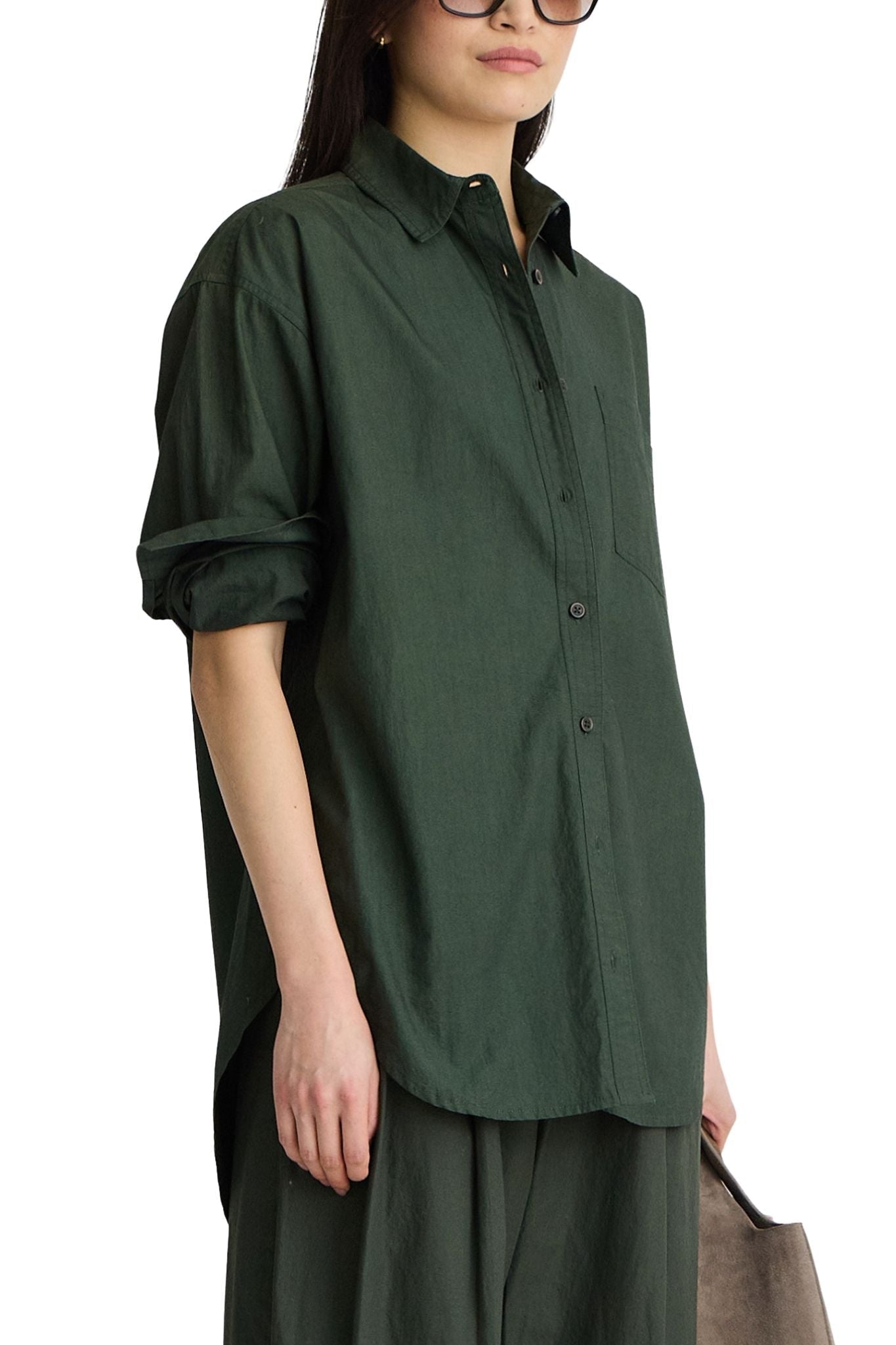 Apiece Apart Oversized Button Down - Vermillion