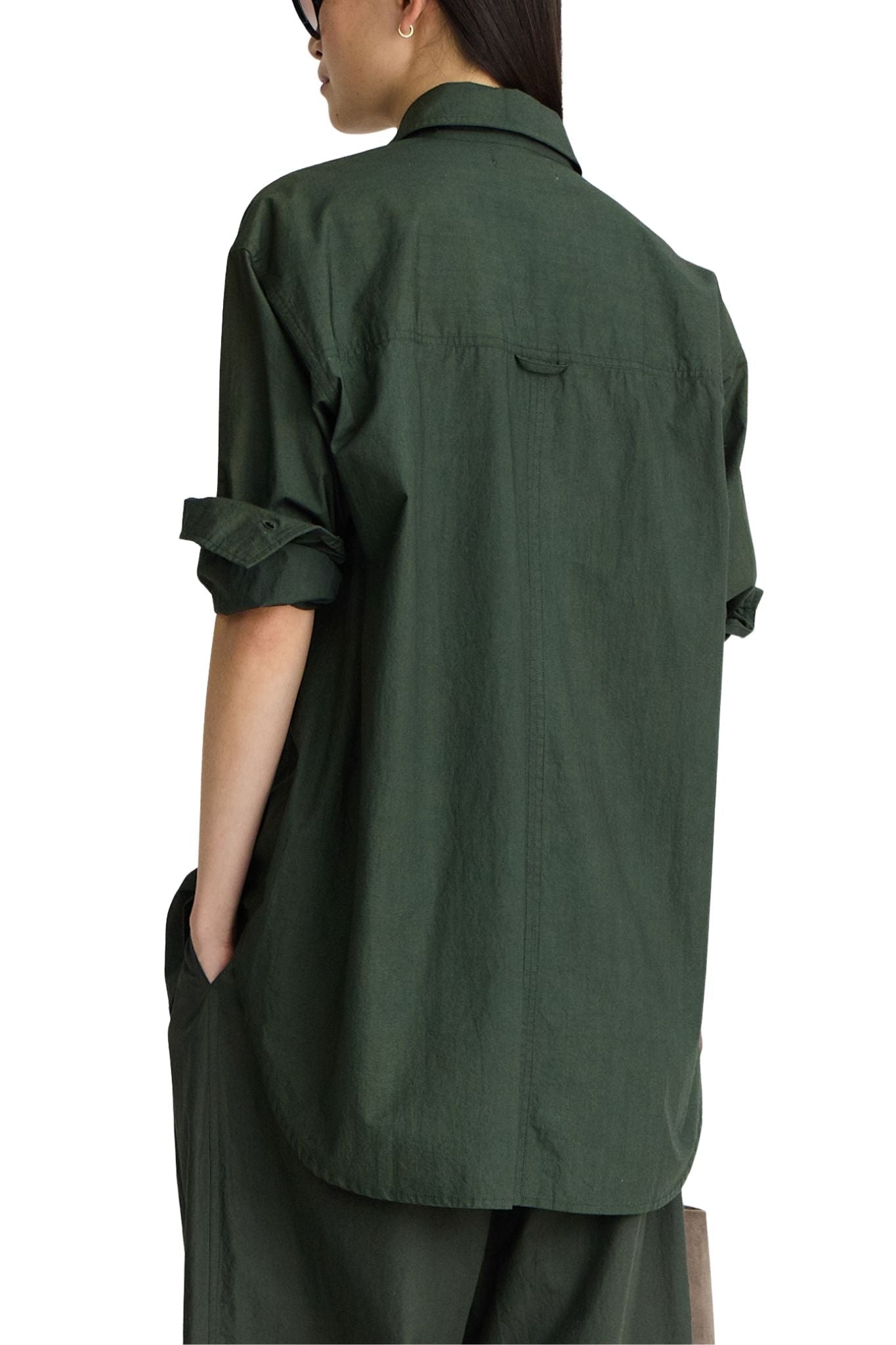 Apiece Apart Oversized Button Down - Vermillion
