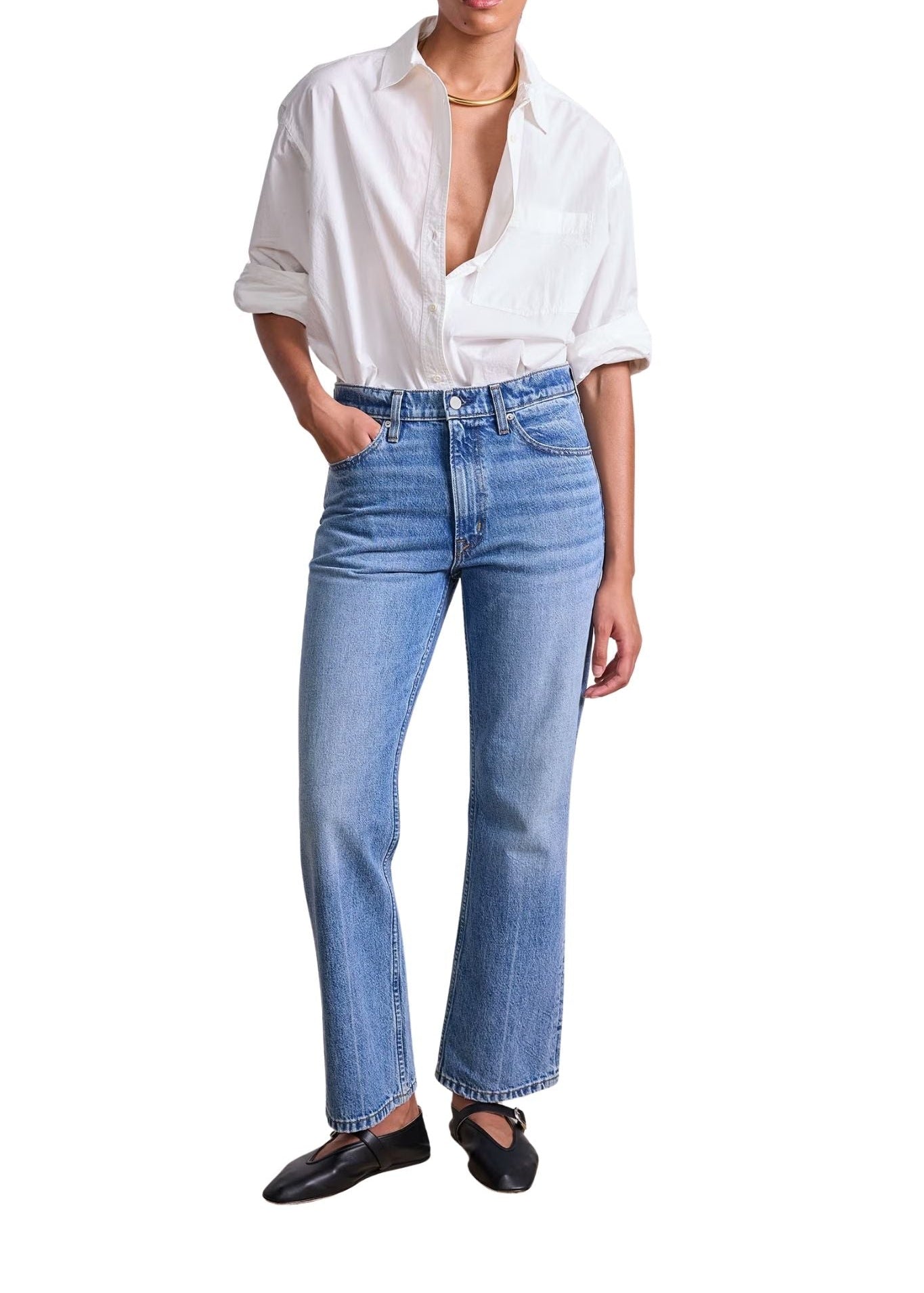 Apiece Apart Oversized Button Down - Vermillion