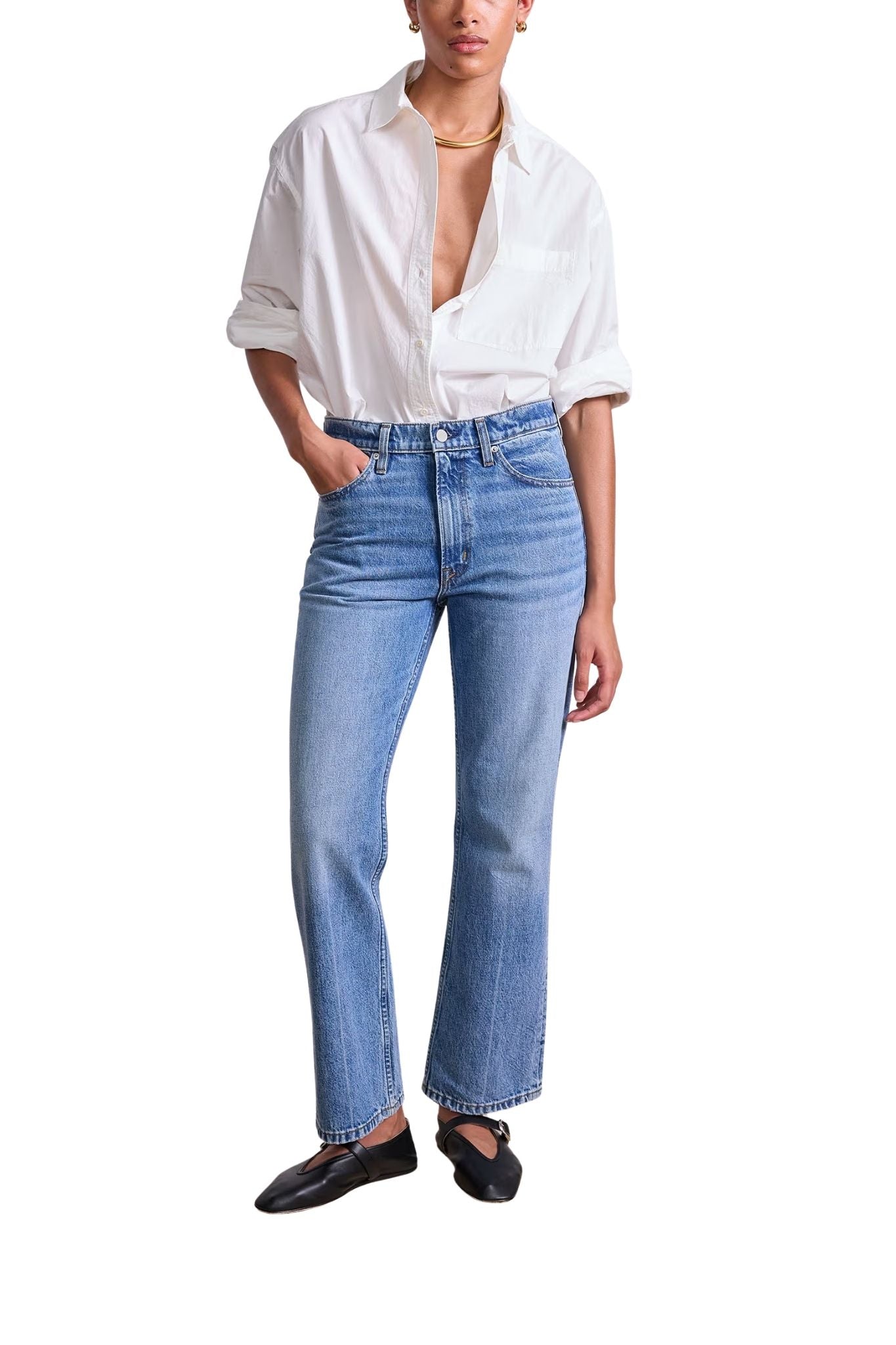 Apiece Apart Oversized Button Down - Vermillion