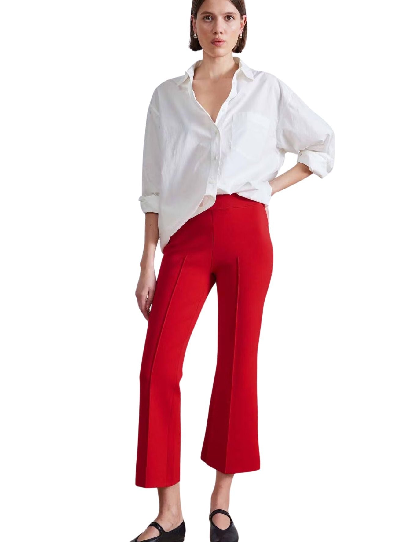 Apiece Apart Rene Pull On Pant - Vermillion