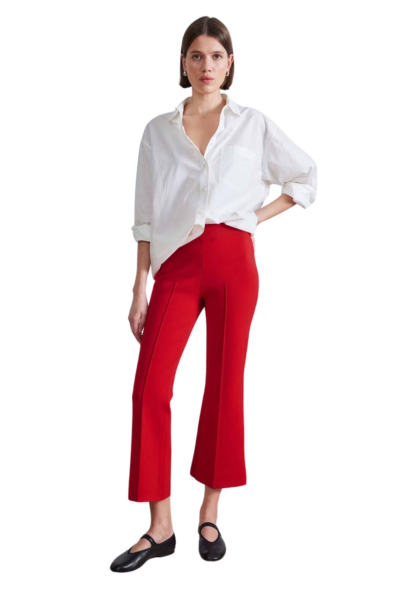 Apiece Apart Rene Pull On Pant - Vermillion