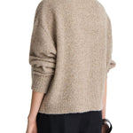 Apiece Apart Softest Silk Cashmere V-neck Marl - Vermillion