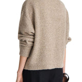 Apiece Apart Softest Silk Cashmere V-neck Marl - Vermillion