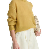 Apiece Apart Softest Tissue Weight Sweater Amber - Vermillion